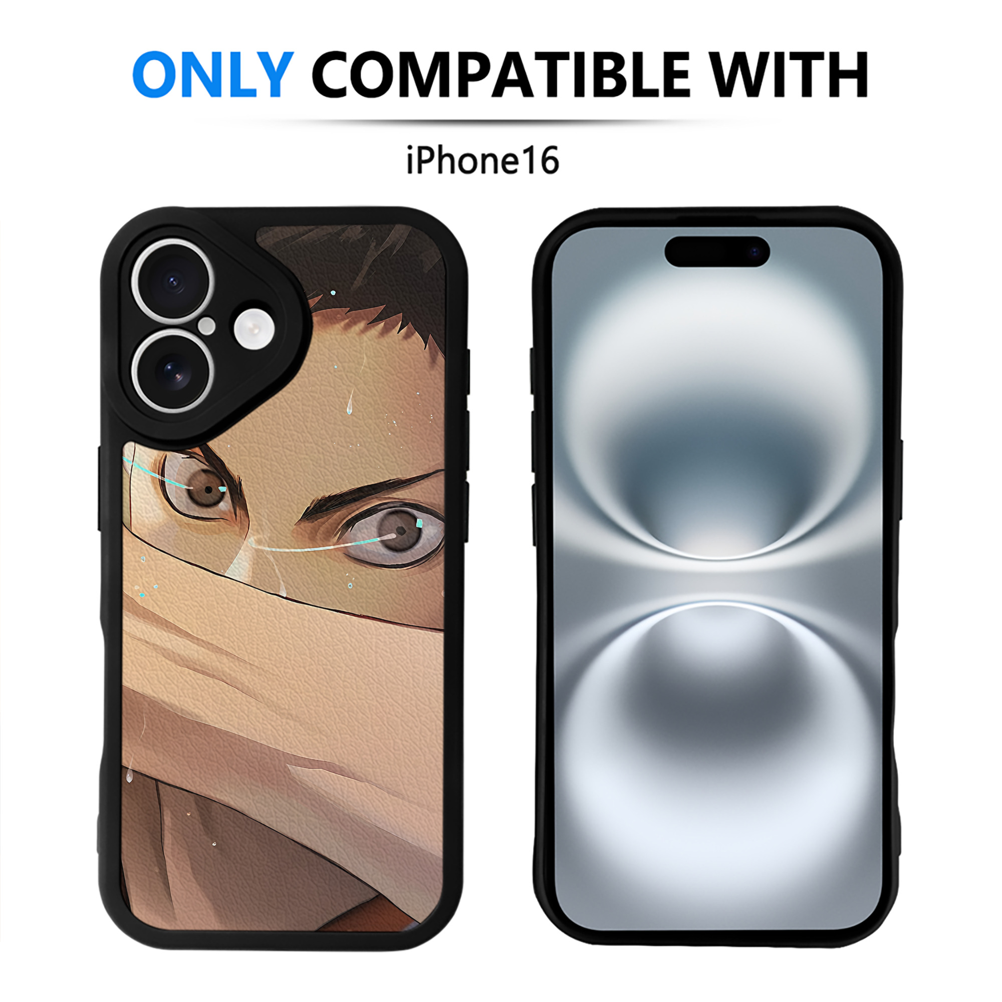 （画像用） ハイキュー!! Haikyu!! 【iPhone 16シリーズ対応】シリコンスマホケース（レザー調） 材質：シリコン